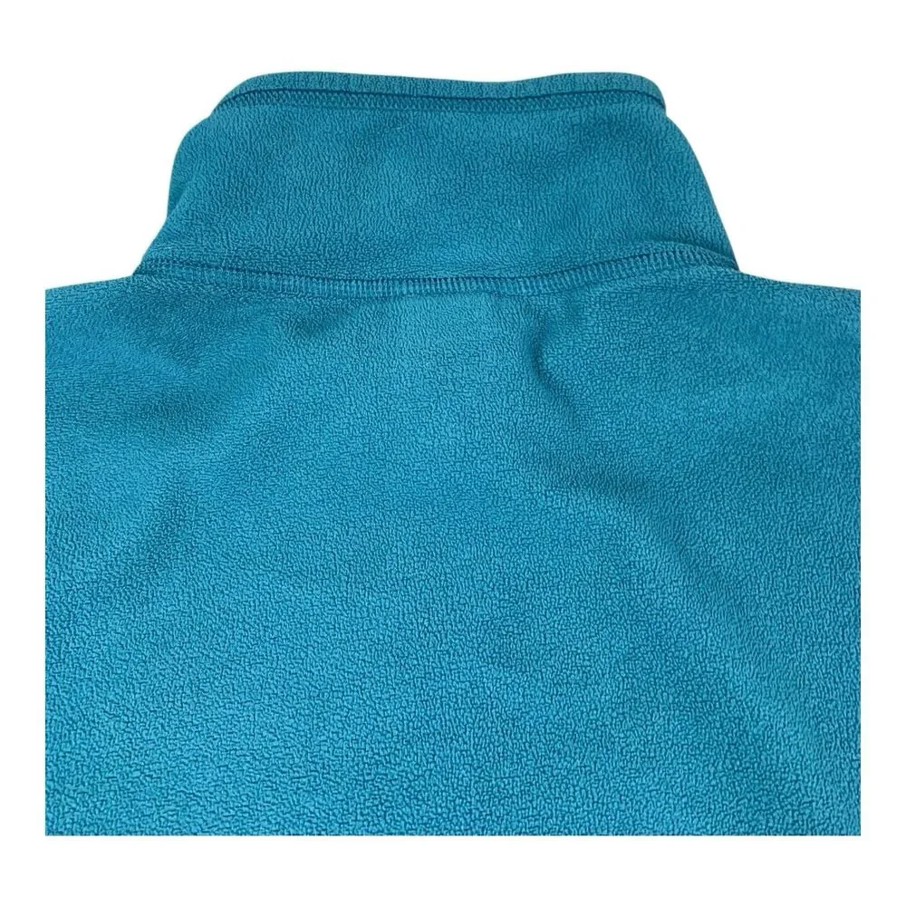 The North Face 1/4 Zip Fleece Pullover Sweater, Teal Green, Men’s Size Medium